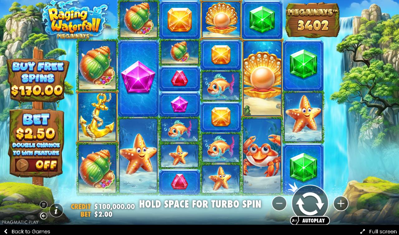Raging Waterfall Megaways (Pragmatic Play) Image 2